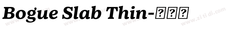 Bogue Slab Thin字体转换 Bogue Slab Thin字体转换